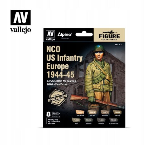 ZESTAW 8 FARB VALLEJO MC + FIGURKA 1:35 US 70244 ZESTAW 8 FARB VALLEJO MC + FIGURKA 1:35 US 70244