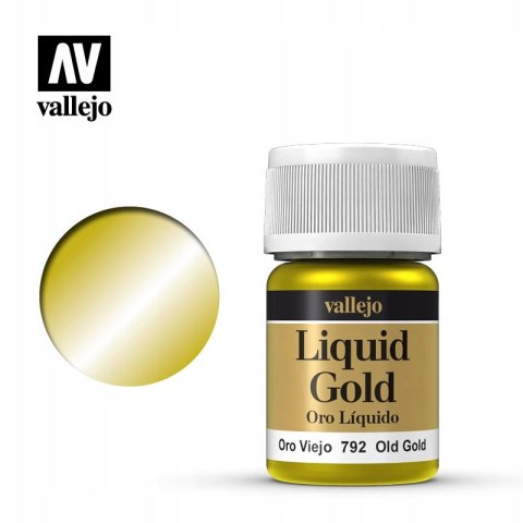 FARBA VALLEJO LIQUID GOLD 35 ML 70792 OLD GOLD FARBA VALLEJO LIQUID GOLD 35 ML 70792 OLD GOLD