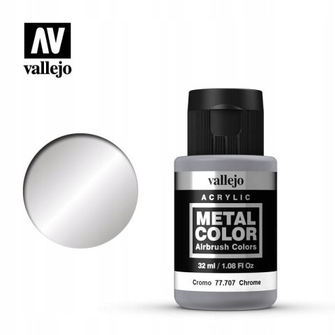 VALLEJO METAL COLOR 32ML CHROME 77707 VALLEJO METAL COLOR 32ML CHROME 77707