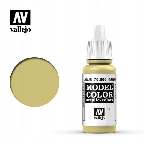 VALLEJO FARBA MODEL COLOR 012 GERMAN YELLOW 70806 VALLEJO FARBA MODEL COLOR 012 GERMAN YELLOW 70806