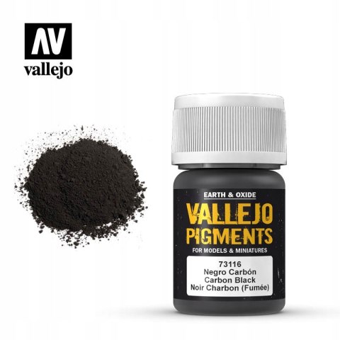 VALLEJO PIGMENT 35 ML CARBON BLACK 73116 VALLEJO PIGMENT 35 ML CARBON BLACK 73116