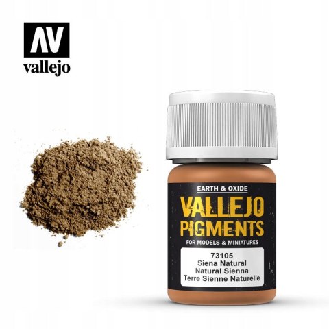 VALLEJO PIGMENT 35 ML NATURAL SIENNA 73105 VALLEJO PIGMENT 35 ML NATURAL SIENNA 73105