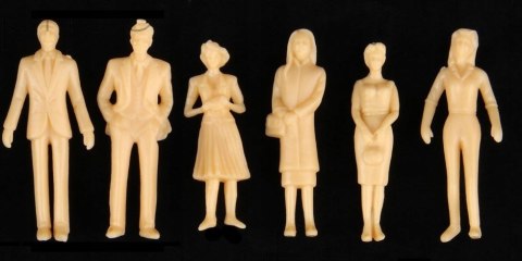 Ludziki Figurki na makietę H0 1:87 do malowania Ludziki Figurki na makietę H0 1:87 do malowania