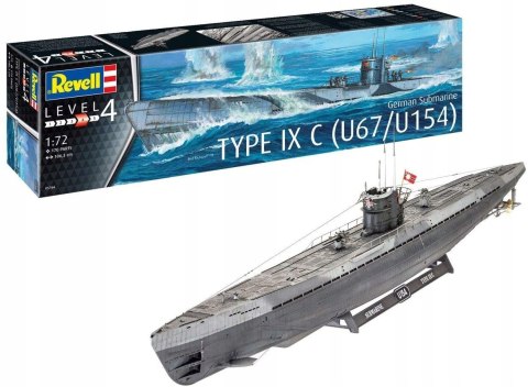 MODEL DO SKLEJANIA REVELL German Submarine Type IX MODEL DO SKLEJANIA REVELL German Submarine Type IX