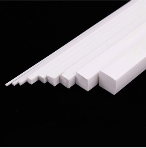 PROFIL ABS 50 CM KWADRAT PEŁNY 4 x 4 mm 5 SZT PROFIL ABS 50 CM KWADRAT PEŁNY 4 x 4 mm 5 SZT