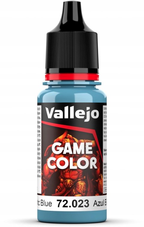 FARBA VALLEJO GAME COLOR 18 ML ELECTRIC BLUE 72023 FARBA VALLEJO GAME COLOR 18 ML ELECTRIC BLUE 72023