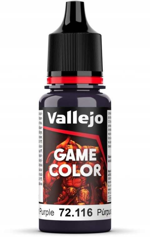 FARBA VALLEJO GAME COLOR 18 ML MIDNIGHT PURPLE 72116 FARBA VALLEJO GAME COLOR 18 ML MIDNIGHT PURPLE 72116