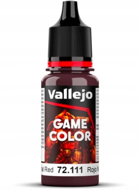 FARBA VALLEJO GAME COLOR 18 ML NOCTURNAL RED 72111 FARBA VALLEJO GAME COLOR 18 ML NOCTURNAL RED 72111