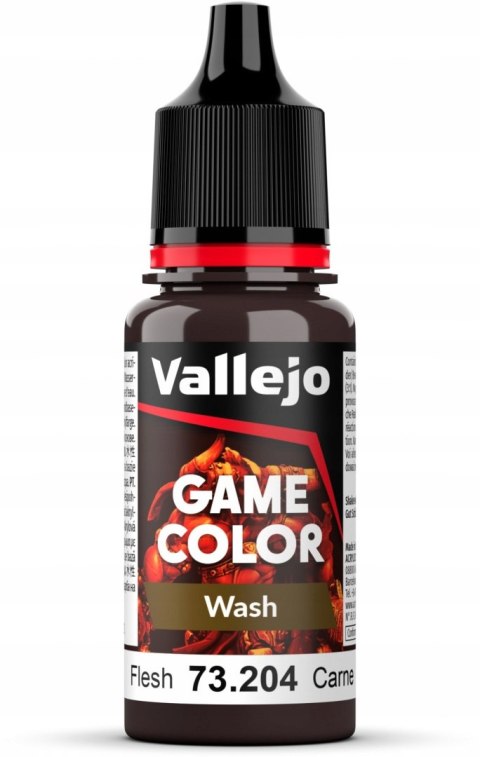 FARBA VALLEJO GAME COLOR WASH 18 ML FLESH 73204 FARBA VALLEJO GAME COLOR WASH 18 ML FLESH 73204