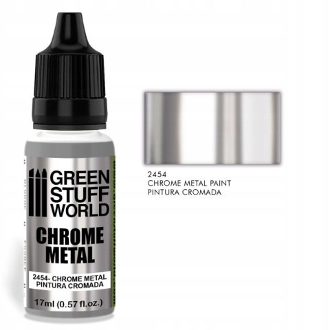 GREEN STUFF WORLD - Chrome Metal Paint 17 ML - 13468 GREEN STUFF WORLD - Chrome Metal Paint 17 ML - 13468