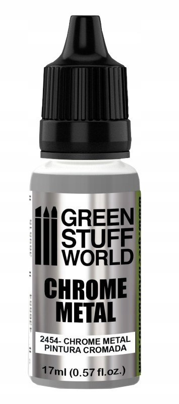 GREEN STUFF WORLD - Chrome Metal Paint 17 ML - 13468 GREEN STUFF WORLD - Chrome Metal Paint 17 ML - 13468