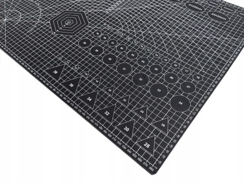 MATA DO CIĘCIA SAMOGOJĄCA A2 60 X 45 CM CZARNA MODELARSKA 5 WARSTWOWA 3 MM