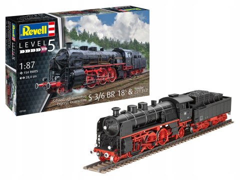 MODEL DO SKLEJANIA REVELL LOKOMOTYWA S3/6 BR18-TENDER 1:87 02168 MODEL DO SKLEJANIA REVELL LOKOMOTYWA S3/6 BR18-TENDER 1:87 02168