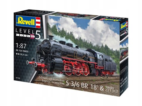 MODEL DO SKLEJANIA REVELL LOKOMOTYWA S3/6 BR18-TENDER 1:87 02168 MODEL DO SKLEJANIA REVELL LOKOMOTYWA S3/6 BR18-TENDER 1:87 02168