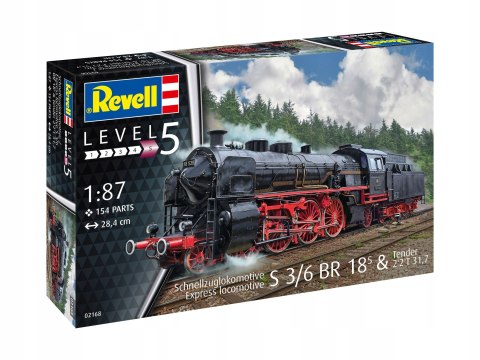MODEL DO SKLEJANIA REVELL LOKOMOTYWA S3/6 BR18-TENDER 1:87 02168 MODEL DO SKLEJANIA REVELL LOKOMOTYWA S3/6 BR18-TENDER 1:87 02168