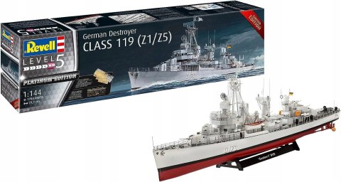 MODEL DO SKLEJANIA REVELL STATEK GERMAN DESTROYER CLASS 119 1:144 05179 MODEL DO SKLEJANIA REVELL STATEK GERMAN DESTROYER CLASS 119 1:144 05179