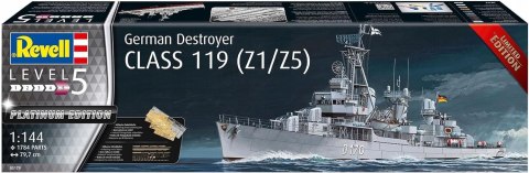 MODEL DO SKLEJANIA REVELL STATEK GERMAN DESTROYER CLASS 119 1:144 05179 MODEL DO SKLEJANIA REVELL STATEK GERMAN DESTROYER CLASS 119 1:144 05179