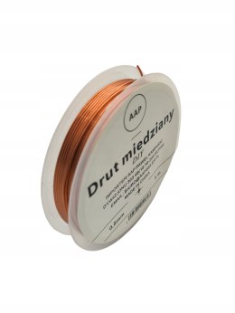 DRUT MIEDZIANY 0,8 mm 5m MODELARSKI JUBILERSKI DO RĘKODZIEŁA