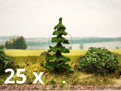 DRZEWKO NA MAKIETĘ / DIORAMĘ 6 cm S150160 25 szt