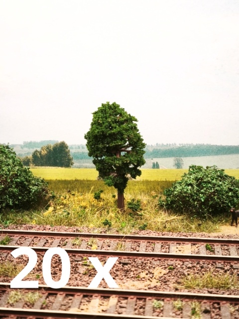 DRZEWKO NA MAKIETĘ / DIORAMĘ 7 CM S020170 20 SZTUK