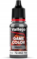 FARBA VALLEJO GAME COLOR 18 ML SILVER SREBRNA 72052