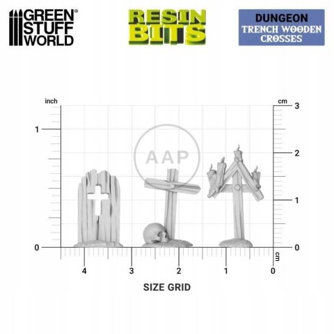 GREEN STUFF WORLD - DREWNIANE KRZYŻE 1:35 - 1:48 DRUK 3D 12722
