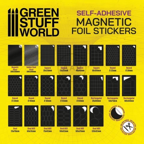 GREEN STUFF WORLD - FOLIA MAGNETYCZNA SAMOPRZYLEPNA 0,75 mm 1046