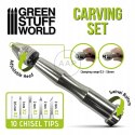 GREEN STUFF WORLD - Hobby Carving Set - ZESTAW DO RZEŹBIENIA 2537