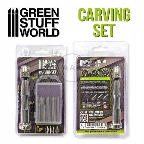 GREEN STUFF WORLD - Hobby Carving Set - ZESTAW DO RZEŹBIENIA 2537