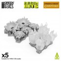 GREEN STUFF WORLD - OGNISKA 5 SZT 1:35 - 1:48 DRUK 3D 12725