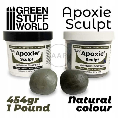 GREEN STUFF WORLD SZPACHLA DO RZEŹBIENIA APOXIE SCULPT 1Lb Natural 2880