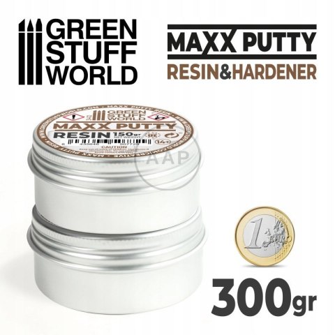 GREEN STUFF WORLD - SZPACHLÓWKA EPOXYDOWA MASILLA MAXX PUTTY 2x150 gr 3412