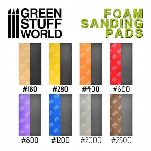 GSW Foam Sanding Pads - FINE GRIT ASSORTMENT x20 GĄBKI SZLIFIERSKIE 10976 GSW Foam Sanding Pads - FINE GRIT ASSORTMENT x20 GĄBKI SZLIFIERSKIE 10976