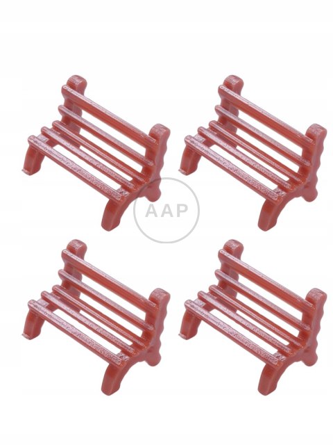ŁAWKA ŁAWECZKA DO PARKU W SKALI H0 1:87 AAP 4 SZTUKI