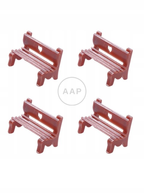 ŁAWKA ŁAWECZKA DO PARKU Z SERCEM W SKALI H0 1:87 AAP 4 SZTUKI