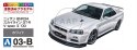 MODEL DO SKLEJANIA AOSHIMA NISSAN BNR34 SKYLINE GT-R SPEC II 1:24 AO06558