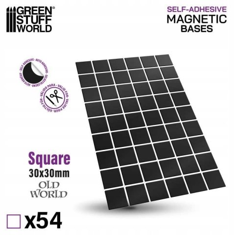 NAKLEJKA MAGNETYCZNA NAKLEJKI KWADRATOWE 30 MM GREEN STUFF WORLD 12762