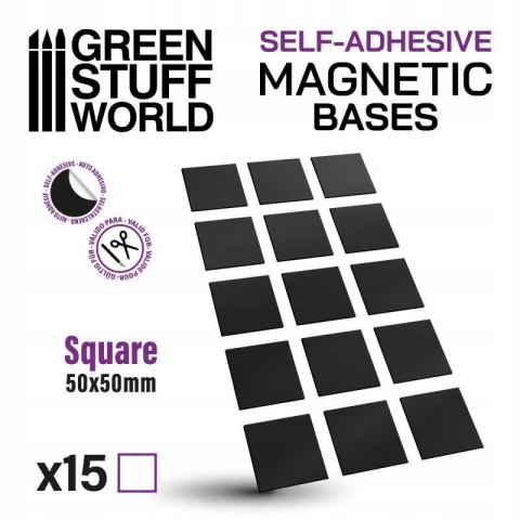 NAKLEJKA MAGNETYCZNA NAKLEJKI KWADRATOWE 50 MM GREEN STUFF WORLD 10851