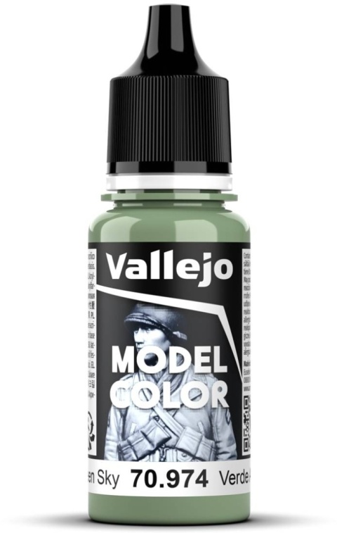 VALLEJO FARBA MODEL COLOR 076 GREEN SKY 70974 VALLEJO FARBA MODEL COLOR 076 GREEN SKY 70974