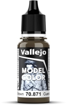 VALLEJO FARBA MODEL COLOR 18 ML 144 LEATHER BROWN 70871