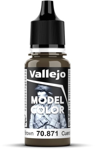 VALLEJO FARBA MODEL COLOR 18 ML 144 LEATHER BROWN 70871