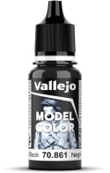 VALLEJO FARBA MODEL COLOR 170 GLOSS BLACK 70861
