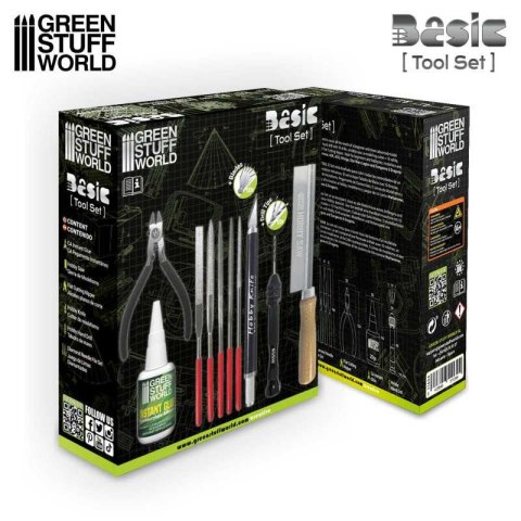 ZESTAW NARZĘDZI MODELARSKICH DLA POCZĄTKUJĄCYCH GREEN STUFF WORLD 11634 ZESTAW NARZĘDZI MODELARSKICH DLA POCZĄTKUJĄCYCH GREEN STUFF WORLD 11634