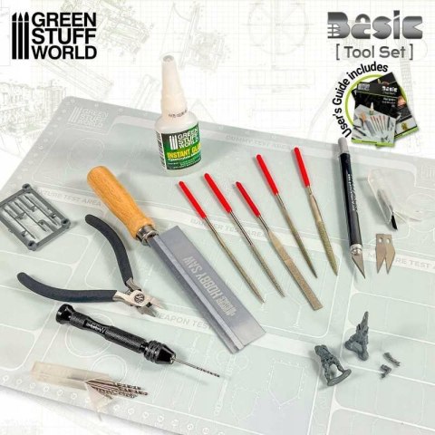 ZESTAW NARZĘDZI MODELARSKICH DLA POCZĄTKUJĄCYCH GREEN STUFF WORLD 11634 ZESTAW NARZĘDZI MODELARSKICH DLA POCZĄTKUJĄCYCH GREEN STUFF WORLD 11634