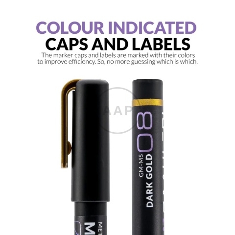 GAAHLERI - MARKER METALICZNY DARK GOLD 1 SZTUKA MS08