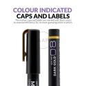 GAAHLERI - MARKER METALICZNY DARK GOLD 6 SZTUK MS08-6