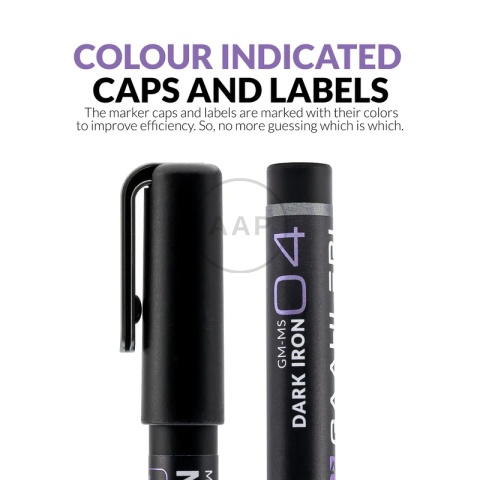 GAAHLERI - MARKER METALICZNY DARK IRON 1 SZTUKA GM-MS04