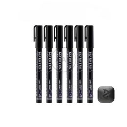 GAAHLERI - MARKER METALICZNY DARK IRON 6 SZTUK MS04-6