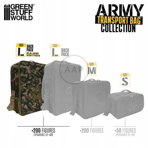 GREEN STUFF WORLD - ARMY TRANSPORT BAG - PLECAK DO TRANSPORTU FIGUREK 1409