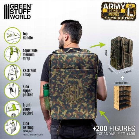 GREEN STUFF WORLD - ARMY TRANSPORT BAG - PLECAK DO TRANSPORTU FIGUREK 1409